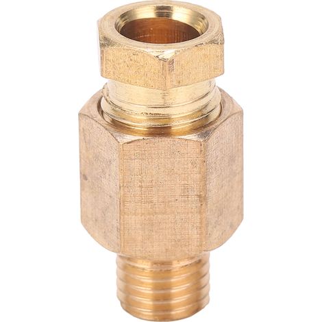 Raccord en laiton fileté droit pour tuyauterie, mamelon, fournitures pour joints industriels PD608 (1/5)