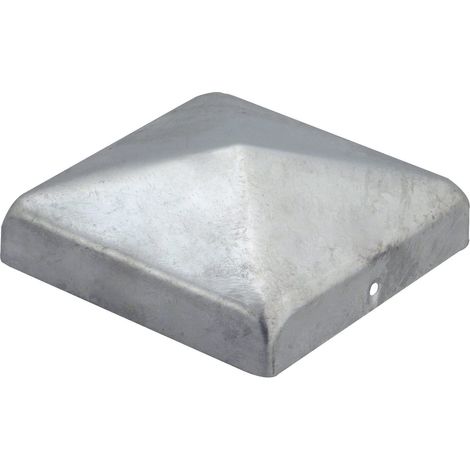 Chapeau de poteau acier galvanisé pour poteaux 10x10 cm - Par pièce (1/2)