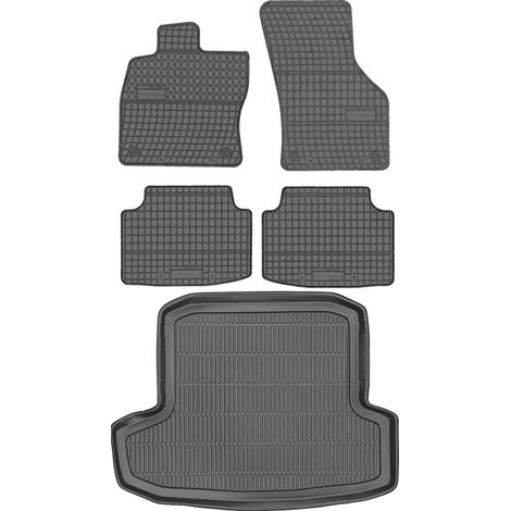 SET di tappetini in gomma per auto e tappetino per bagagliaio per Skoda Octavia III Kombi dal 2013 al 2020 (1/5)
