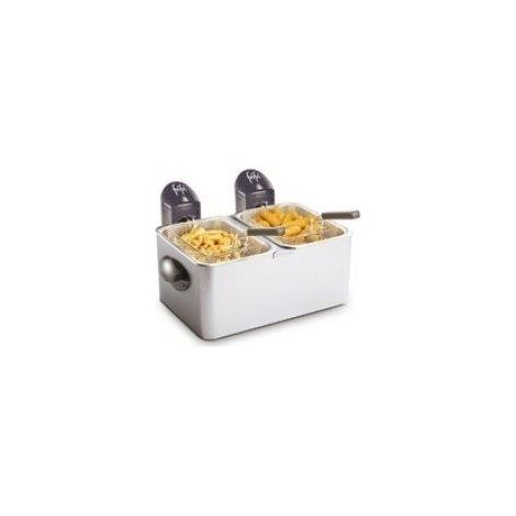Fritteuse frifri 2 Körbe Edelstahl 3200 W 3.5 Liter