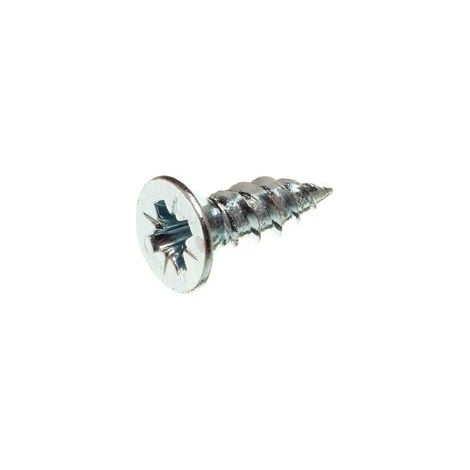 One Stop DIY Lot de 100 vis à tête cruciforme BZP n°8 x 1,27 cm