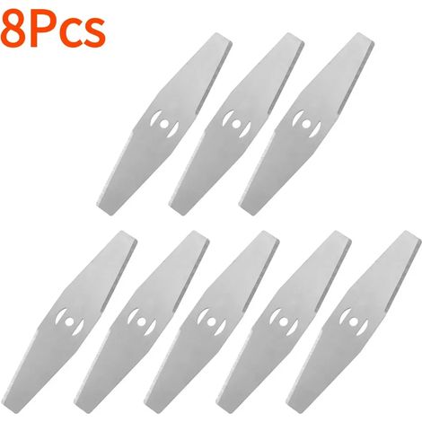 (8 pièces) Lames de rechange pour coupe-bordures en métal, têtes de coupe-bordures, lames de scie, accessoires pour tondeuses à gazon (1/4)