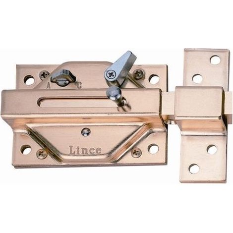 Cerrojo Sobreponer 3930Cv Cromo/Viejo Con Condena Lince (1/6)