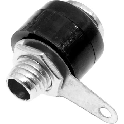 Fiche banane 4 mm RS PRO Noir Femelle 19A 30V ( Prix pour Sachet de 5 ) (1/2)