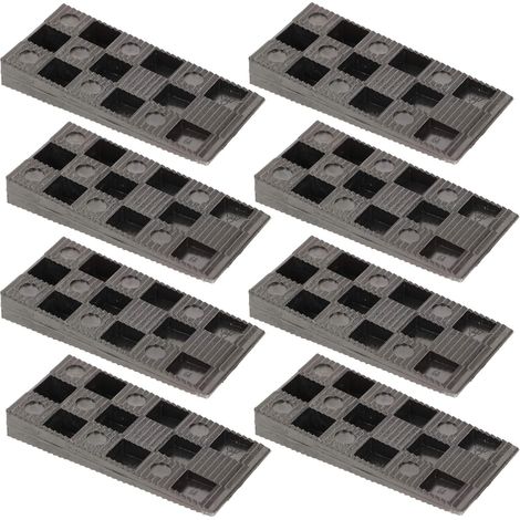 KOTARBAU® Lot de 50 cales de montage en plastique 94 x 44 x 14 mm pour fenêtre, porte, cadre de fenêtre, noir