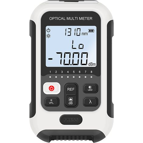 Tragbares, digitales 4-in-1-Leistungsmessgerät für Glasfasern mit wiederaufladbarem Messbereich von -70 bis +10 dBm für die Kommunikationstechnik (1/5)