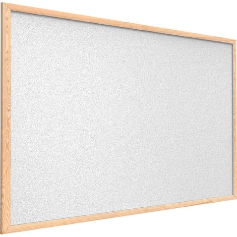Tableau en Liège Gris Clair avec Cadre en Bois 90x60cm