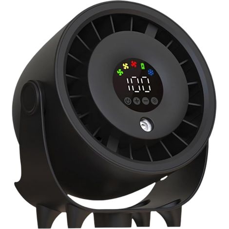 Ventilateur brumisateur portable sans fil rechargeable 3600mAh réservoir 50ml 100 vitesses réglables maison bureau voyage (1/5)