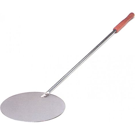Pala per Pizza Tonda in Acciaio Inox Ø24 cm con Manico 140 cm