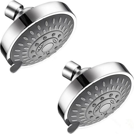 2 PièCes Pommeau de Douche Haute Pression 5 RéGlages Pommeau de Douche avec Rotule Pivotant RéGlable (1/4)