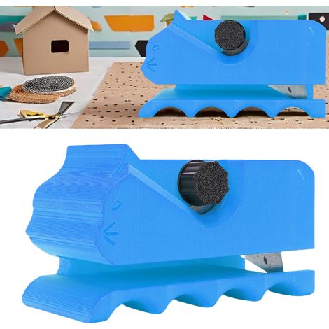 Coupeuse Carton Grattoir Chat Plastique Impression 3D pour Cartons de 0.3 pouce Bleu (1/5)