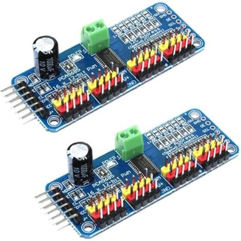 Module de commande de moteur PWM PCA9685 à 16 canaux et 12 bits I2C pour la commande de robots Arduino (1/5)