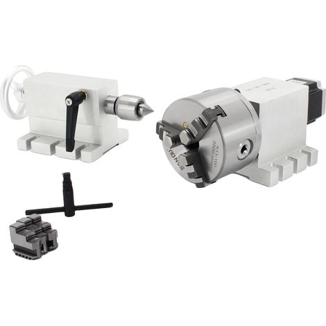 Eje giratorio, reductor armónico sin juego, compatible con CNC, K11-100 mm, 3 mordazas, 50:1 (1/2)
