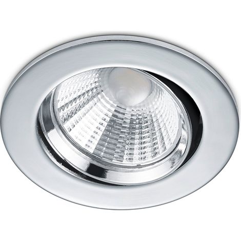 Spot LED encastrable en métal chromé avec LED 5,5 W (1/5)