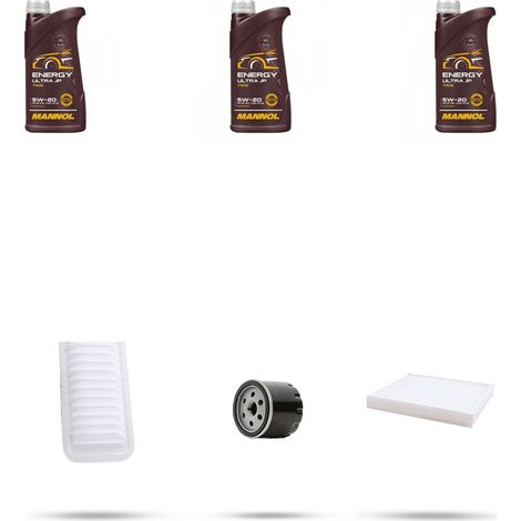 Kit tagliando 3 FILTRI e 3L OLIO compatibile con Suzuki Splash 1.0 48kw dal 2008 (1/5)