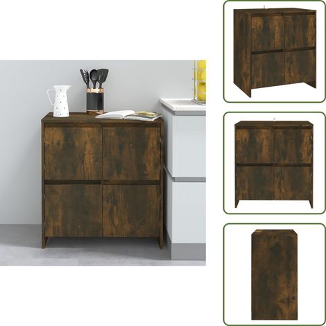 Sideboard Räuchereiche 70x41x75 cm Holzwerkstoff - Sideboard - Wohnwand - Regal - Wohnzimmermöbel - Holzmöbel (1/5)