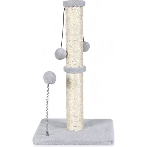 Skylos 51cm Cat Scratching Post Strong Natural Sisal Heavy Duty Base with Ball