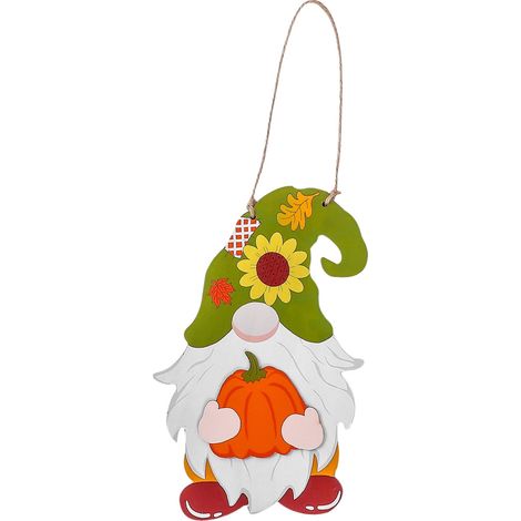 Panneau D'accueil En Bois - Décoration Porte Intérieure Extérieure - Pour Noël Pâques Halloween Thanksgiving - Ronde 20 cm - 1 Pièce