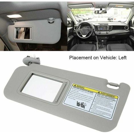 für Sonnenblende Links Toyota Rav4 2006 Auto-Sonnenblende Original Standard Auto ABS Grau Linke Fahrerseite Sonnenblende 74320-42501-B2 Autofenster Sonnenblende Sonnenschutz (1/4)