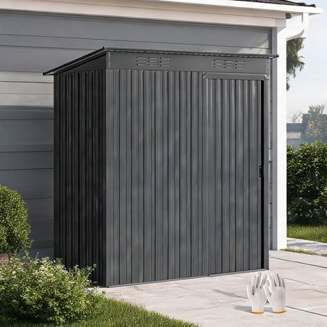 Abri de jardin en verzinkter acier Aluminium 159 x 106 x 181 cm (1/5)