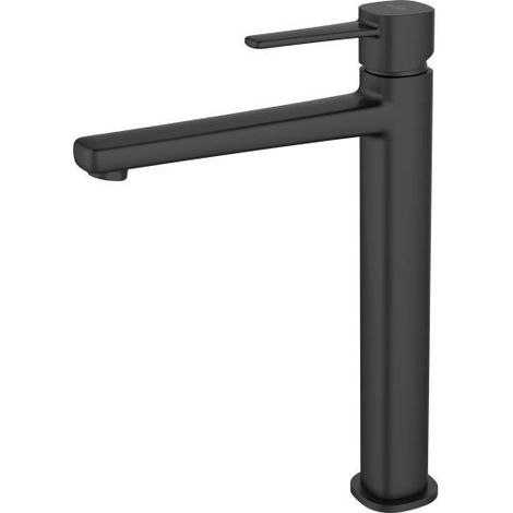 Mitigeur lavabo Glamour - Noir - Cartouche céramique 25 mm - Aérateur économique - Mitigeur monocommande