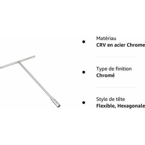 1 clé à douille longue SENRISE 13mm hexagonale en forme de T, argent-LIAIKI (1/5)