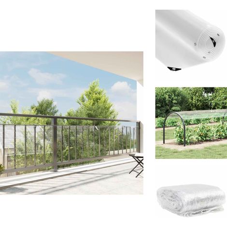 Transparente Plane mit Ösen 1x8 m PVC - Transparente Plane - Transparente Planen - Durchsichtige Plane - Klare Plane (1/5)