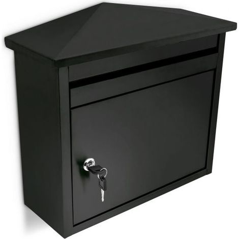 Boîte aux lettres murale noire (1/5)