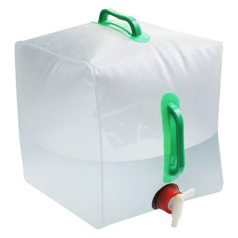 Faltbare 20-Liter-Reisetasche für Outdoor-Sportarten, transparente Wasserblase aus Kunststoff, PVC-Wasserflasche mit großem Fassungsvermögen, tragbarer Trinkbehälter, 2 Stück Erdbeer-Bären-Muster. (1/5)