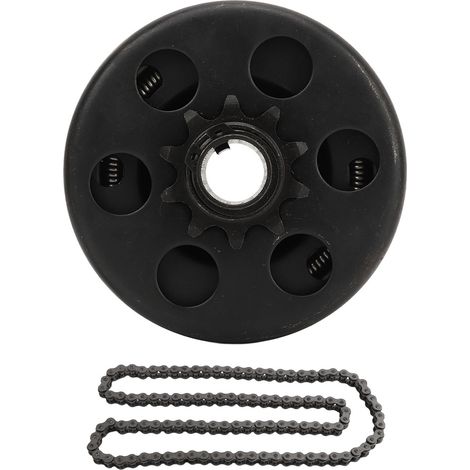 Embrayage centrifuge 3/4 pouce 10 dents antirouille pour kart mini-moto MB165 MB200 moteur 6.5CV avec chaîne 420 (1/5)