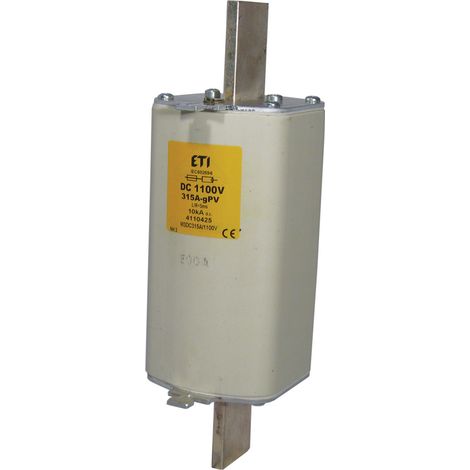 [NEUWERTIG] B-Ware Eti Sicherungseinsatz Nhs3 L Sicherung G Pv 315 A/1100 V Dc Photovoltaik Modul