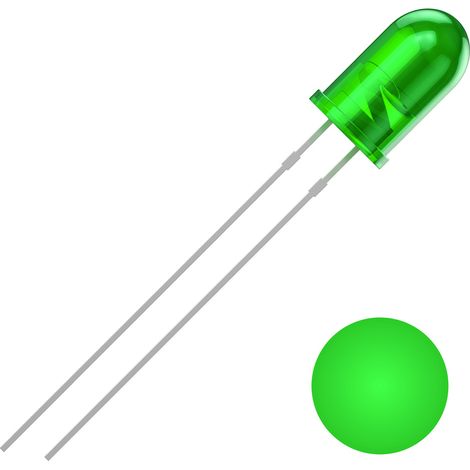 Quadrios 2111O157 LED bedrahtet Grün Rund 5 mm 2500 mcd 30 ° 20 mA 3 V (1/2)