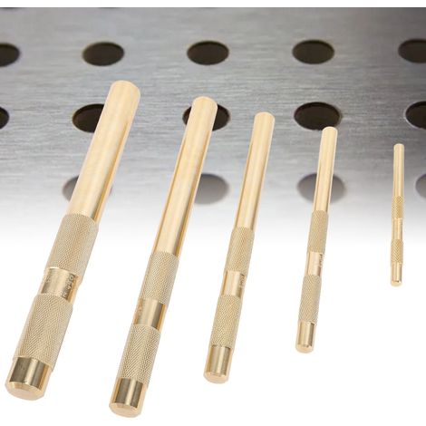 Juego de puntas de cobre moleteadas descentradas de 1/4 de pulgada, 3/8 de pulgada, 1/2 pulgada, 5/8 de pulgada y 3/4 de pulgada para reparaciones automotrices, así como para los sectores de gas y min (1/5)