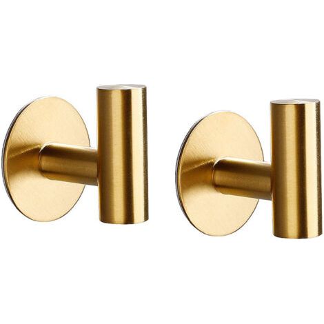 Set mit 2 selbstklebenden Haken aus Edelstahl SUS304, robuste und wasserdichte Wandhaken - für Bad, Küche, Hotel (1/5)