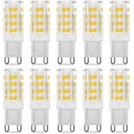 Lot de 10 G9 LED Lampe Ampoules, Blanc Chaud 3000K 5W G9 LED Ampoule Lumiere équivalent aux ampoules halogènes de 40 W 420 lumens not dimmable (1/5)