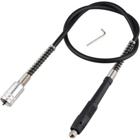 Flexible perceuse Tige extension Mandrin sans clé Compatible Outil accessoire de fixation pour Dremel Outil rotatif (1/4)
