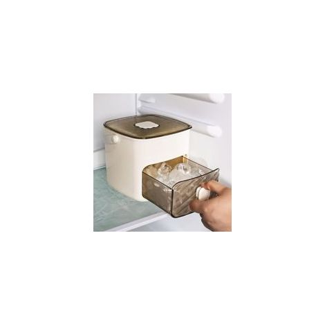 Machine à glaçons de comptoir, facile à utiliser, libère tous les glaçons en une seconde, bac à 48 glaçons avec poignée, pince et panier à glaçons.