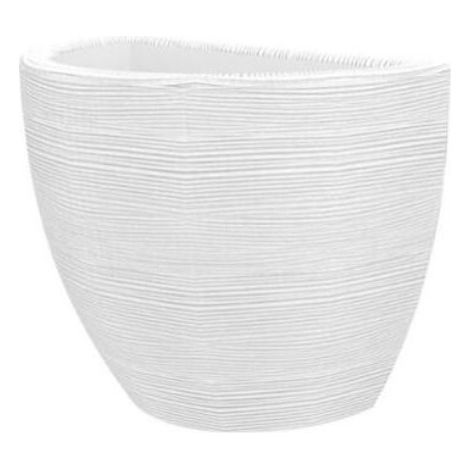 Vaso Shabby a Muro con Water Reserve 30 cm - Bianco Perla