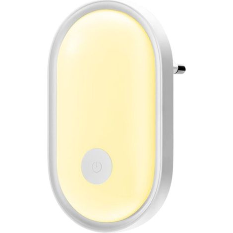 Veilleuse LED Prise Electrique avec Commande Tactile, Lampe Nuit avec Capteur de Crépuscule et Luminosité Réglable, Veilleuse Enfants pour Chambre de Bébé, Escalier, Couloir, Cuisine