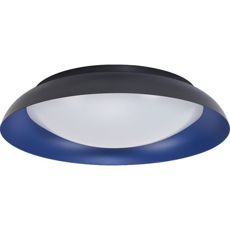 LEDVANCE Plafoniera LED Orbis Plate, nero-blu, 45W, 2200lm, 3000K, 480mm, 830 bianco caldo amichevole, dimmerabile in 3 livelli tramite calcio, protezione IP20, viti di montaggio e tasselli inclusi (1/3)