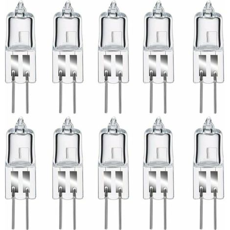 G4 35W 12V Halogenlampen, Warmweiß 2800K, dimmbare klare Kapsel, 10 Stück