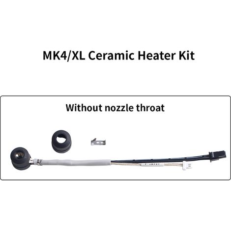 Kit de noyau chauffant en céramique Compatible avec l'imprimante 3D Prusa MK4/XL, résistance aux hautes températures, pièces légères et rapides (1/5)