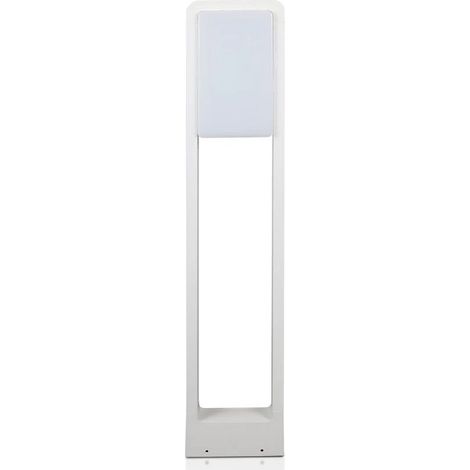 Baliza LED V-TAC de 10 W con chip Samsung, cuerpo blanco, blanco natural, IP65