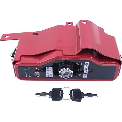 Boîtier d'interrupteur d'allumage avec clé pour Honda GX340 GX390 GX 340 390 moteur à essence 11HP 13HP générateur pompe (1/5)