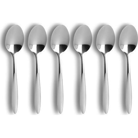 Lot de 6 cuillères à café en acier inoxydable, ATHENA (1/4)