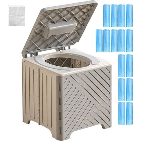 Tragbarer Toilettensitz – für Erwachsene – faltbar und rutschfest – mit