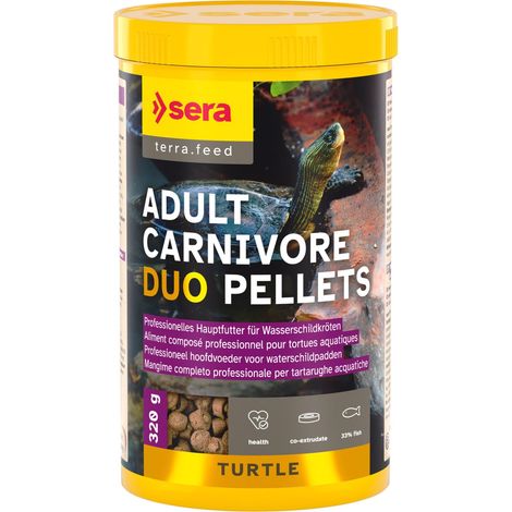 Sera Schildkrötenfutter Turtle Adult Carnivore Duo Pellets 1 L