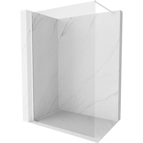 Mexen Kioto-X Duschabtrennung Walk-in 80 x 200 cm, transparent 10 mm, weiß - 800-080-101-20-00-X (1/5)