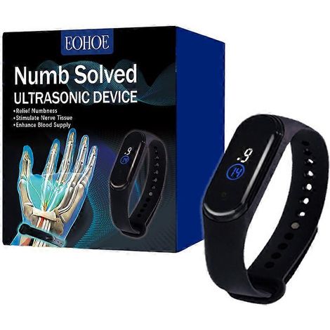 Bracelet de soin corporel à ultrasons, soulage les douleurs et les inconforts corporels, détend les muscles des mains, bracelet de massage (1/5)