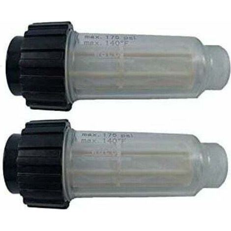 2 Pack Water Filter with filter insert (5.731-050.0) for all Karcher high-pressure cleaners with 3/4" water connection, compatible with high-pressure cleaners 4.730-059.0-Fei Yu (1/4)